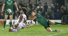 Connacht v Ulster Guinness PRO14 game at the Sportsground.<br />
Connacht's Tom Farrell and Ulster's Henry Speight