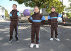 Eoin, Emily and Jack sporting some of the new PE wear at Scoil Fhursa.