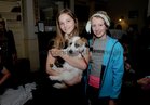 <br />
Olivia Cure, Kilcolgan, with Bethany Casserley, and her dog Reuben,  at the Dog Show at the Maldron Hotel, Oranmore. 