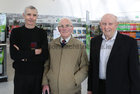 Pictured at the official opening of the Arrabawn Co-Op new purpose built Store at Ballydavid, Monivea Road, Athenry, were, from left: Frank Molloy and Sean Redmond, both of Newcastle, Athenry, and Mattie Cormican, Claregalway. Frank was a member of the staff for 47 years with the co-op. Sean worked with the co-op for 30 years and Mattie is a former board member.
