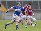 Laois v Galway Allianz Football League Division 2, round 3 game at Tuam Stadium.<br />
Danny Cummins, Galway, Donal Kingston, Laois