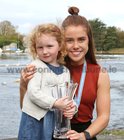 Katie O'Brien pictured with Muireann Elwood at the reception in Galway Rowing Club.