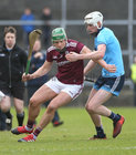 Galway v Dublin Allianz Hurling League Division 1B game at the Pearse Stadium.<br />
Galway's Niall Burke, and Dublin's Shane Barrett