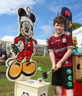 Aidan O'Donnell from Tiernascragh, Eyrecourt, enjoying the fun of the fair at the Galway International Food and Craft Festival in Salthill Park last weekend.