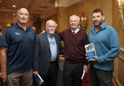 Donie O'Keeffe, Devon park, Cllr Donal Lyons, Paul McGinley and Michael O'Connor, O'Connor's Centra, at the launch of Paul McGinley's Salthill - A History, Part 1, at the Galway Bay Hotel.
