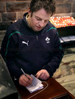 Ciaran Conolly from Castlegar writes a note of thanksgiving at the annual Solemn Novena at Galway Cathedral. Note pads are placed in various areas inside the cathedral for members of the congregation to write petitions and thanksgivings.