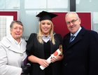 Niamh Joyce, Letterfrack, with her parents Brid and Gerard, after she was conferred with a Post Graduate Diploma in Intensive Care,  at NUIGalway. 
