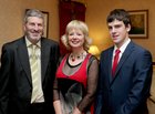 Kieran Day and his wife Theresa Ryan and their son Conor at St. Joseph's College Rowing Club dinner at the Ardilaun Hotel.