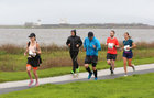 Athletes at South Park during the marathon at Run Galway Bay last Saturday.