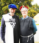 Dr Eamon O’Donoghue, Claregalway Castle, and Simon Kavanagh, Claregalway,  at the International Medieval Combat Tournament at Claregalway Castle. 