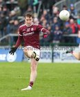 Galway v Cavan Allianz Football League division 1 game at the Pearse Stadium.<br />
Padraig Cunningham scoring a point for Galway