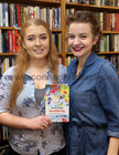 Hannah O'Neill and Eibh Collins, Galway Film Fleadh, at the launch of Rita Ann Higgins’ book of essays and poems, ‘Our Killer City: isms, chisms, chasms and schisms’, in Charlie Byrne’s Bookshop.