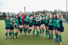 Greenfields v Athlone Connacht Junior Cup Hockey final at Dangan.<br />
Greenfields players celebrate after they defeated Athlone 3-1 to win the Connacht Junior Hockey Cup final at Dangan.