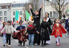 Members of the Georgian Community taking poart in the St Patrick's Day parade at Eyre Square