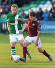 Galway United v Bray Wanderers SSE Airtricity Premier League game at Eamonn Deacy Park.<br />
Jake Keegan, Galway United and Ryan McEvoy, Bray Wanderers