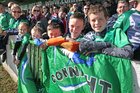 Young Connacht supporters at the Guinness PRO12 semi-final against Glasgow Warriors at the Sportsground.<br />
