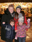 Jodie King, Isabella Heneghan and Georgia King of Ballybrit with their grandmother Ann Keary at the opening evening of the Continental Christmas Market
