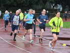 Some of the runners taking part in the Goal Mile at Dangan on Christmas Day.