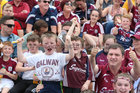 Young Galway supporters at last Sunday's All-Ireland senior hurling replay at Semple Stadium in Thurles.