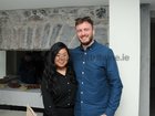 <br />
Aoife Cheung and Anthony Shaughnessy, Renmore, at the opening of the Piscatorial School at the Claddagh.