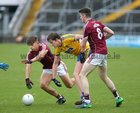 Galway v Roscommon Minor Football semi-final at the Pearse Stadium.<br />
Galway's Sen Fitzgerald and Matthias Barrett and Roscommon's Cian Corcoran