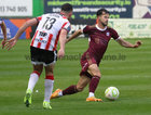 Galway United v Derry City SSE Airtricity League Premier Division game at, Eamonn Deacy Park.<br />
Jimmy Keohane, Galway United and Robert Benson, Derry City