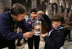 The reception and distribution service of the Peace Light of Bethlehem, an ecumenical service of friendship and peace involving 22 Galway Scout groups, the Polish Scouts of Galway and the Irish Girl Guides of Galway at Galway Cathedral.