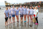 The Lackagh Foróige group at Blackrock after their Christmas Day swim in aid of COPE Galway. From left: Dympna Faherty, Brendan Faherty, David Hughes, Christina Hughes, Colm Hughes, Lorraine Casserly, Lorna McNicolas, Asumpta Gallagher, Keeva Gallagher and Caroline Kelly.