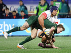  Connacht v Ulster BKT United Rugby Championship game at Dexcom Stadium last Saturday.<br />
Connacht's Ben Murphy and Juarno Augustus, Ulster
