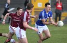 Laois v Galway Allianz Football League Division 2, round 3 game at Tuam Stadium,<br />
John O'Loughlin, Laois, and Galway's Shane Walsh