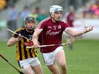 Galway v Kilkenny Under 20 Leinster Championship Hurling semi-final in Bord na Mona O'Connor Park, Tullamore.<br />
Galway's Conor Walsh and Kilkenny's Mikey Butler