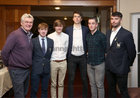 Pictured at St Joseph's College "The Bish" Rowing Club dinner at Galway Rowing and Yachting Club were George Finnegan, Club President, with Irish International Oarsmen and club members Josh Russell, Eoin Finnegan, Matthew Gallagher, Ross Heaney and Brion O'Rourke.