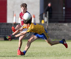 Galway v Roscommon Minor Football Championship game at Tuam Stadium.<br />
Matthew Cooley, Galway, and Sean Trundle, Roscommon