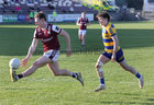 Galway v Roscommon Connacht GAA Under 20 Football Championship 2025 Round 4 game in Tuam Stadium.<br />
Galway's Sean O'Connor and Roscommon's Conor Kelly