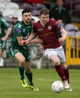 Galway United v Bohemians SSE Airtricity League game at Eamonn Deacy Park.<br />
Padraic Cunningham, Galway United and Anto Murphy, Bohemians