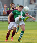Galway United v Bray Wanderers SSE Airtricity Premier League game at Eamonn Deacy Park.<br />
Alex Byrne, Galway United and John Sullivan, Bray Wanderers