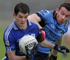 Salthill Kbocknacarra v St. Michael's at the Pearse Stadium.<br />
Conor Hoctor, St. Michael's and Brian Malone, Salthill Knocknacarra
