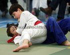 Brendan Rhatigan, Galway Judo Club, and Liam Murphy, Annaghdown Judo Club, competing at the Connacht Judo Championships in the Knocknacarra Community Centre.