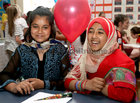 Nora and Faria during International Day at the Mercy Primary School in Francis Street.