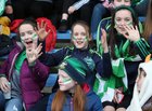 Liam Mellows supporters during the All-Ireland Club Hurling Championship semi-final against Cuala at Semple Stadium in Thurles last Sunday.