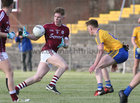 Galway v Roscommon Minor Football Championship game at Tuam Stadium.<br />
Conor Raftery, Galway, and Enda Crawley, Roscommon