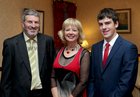 Kieran Day and his wife Theresa Ryan and their son Conor at St. Joseph's College Rowing Club dinner at the Ardilaun Hotel.