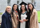 Zoey Conneely from Corofin with her mother Mags and sisters Elisha and Sarah after she was conferred with the degree of B A, Honours, at NUI Galway.