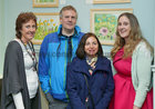 at the opening of Tonita O'Dwyer's first solo art exhibition at Renzo Gallery Café Galway in Eyre Street in aid of Croí. Tonita is a volunteer with Croí Heart and Stroke for the past 24 years. Her exhibition runs at Renzo until April 9.