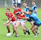 Clifden v St Brendan’s Intermediate Football Championship game at Pearse Stadium.<br />
Conall Joyce and  Marty Conneely, Clifden and Sean Loftus, St Brendan’s