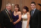 Cllr Michael Maher, Mayor of County Galway, with his wife Martina and their daughter Carol and son Niall at the County Galway Charity Mayoral Ball at the Lough Rea Hotel.