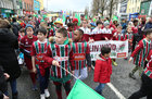 Members of Merlin Wood Sports and Social Club taking part in the St Patrick’s Day Parade at Eyre Square
