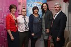 Pictured at the launch of ACT for Meningitis at the House Hotel were Cllr Hildegarde Naughton, Mayor of Galway City, Noel and Siobhan Carroll, co-founders, Edina Moylett, Consultant Paediatrician, and Padraig O Ceide, Executive Chairman of Aer Arann who launched the charity.