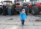 Oisin Daly (18 months) at Athenry Mart last Sunday before the start of the East Galway Tractor Run in aid of Hand in Hand, the Children's Cancer Charity. Oisin was at the event with his dad Keith Daly from Athenry who is now farming in Essex.