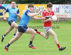Clifden v St Brendan’s Intermediate Football Championship game at Pearse Stadium.<br />
Ruairi King, Clifden and Paddy Downey, St Brendan’s